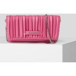 Dámske Designer Luxusné peňaženky Karl Lagerfeld ružovej farby v elegantnom štýle na zips 