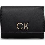 Peňaženka + kľúčenka Calvin Klein dámska, čierna farba