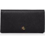 Dámske Designer Luxusné peňaženky Ralph Lauren čiernej farby z polyuretánu Vegan v zľave 