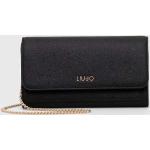 Dámske Luxusné peňaženky Liu Jo čiernej farby z polyuretánu Vegan 