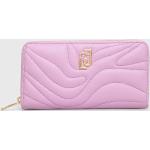Dámske Luxusné peňaženky Liu Jo fialovej farby z polyuretánu Vegan 