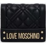 Dámske Designer Malé peňaženky Moschino Love Moschino čiernej farby z polyuretánu Vegan 