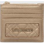 Dámske Designer Malé peňaženky Moschino Love Moschino zlatej farby Vegan 