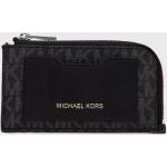 Pánske Designer Malé peňaženky Michael Kors čiernej farby z polyuretánu Vegan v zľave 