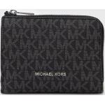 Pánske Designer Luxusné peňaženky Michael Kors čiernej farby z bavlny Vegan 