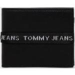 Pánske Kožené peňaženky Tommy Hilfiger TOMMY JEANS čiernej farby z polyuretánu Vegan 