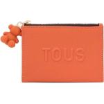 Dámske Malé peňaženky Tous oranžovej farby z polyuretánu Vegan v zľave 
