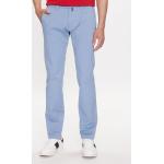 Pánske Slim Fit nohavice Pierre Cardin modrej farby z bavlny v zľave 