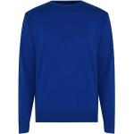 Pánska Jesenná móda Pierre Cardin modrej farby s okrúhlym výstrihom s dlhými rukávmi na zimu 