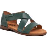 Dámske Kožené sandále Pikolinos zelenej farby vo veľkosti 36 na leto 