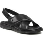 Dámske Kožené sandále Pikolinos čiernej farby vo veľkosti 38 v zľave na leto 