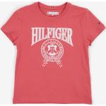 Dievčenské Detské tričká s krátkym rukávom Tommy Hilfiger BIO ružovej farby do 8 rokov v zľave udržateľná móda 