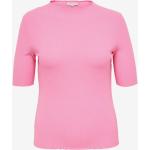 Dámske Tričká s krátkym rukávom ONLY Ally ružovej farby z polyesteru vo veľkosti 5 XL v zľave 