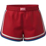 Chlapčenské Detské plavecké šortky Diesel červenej farby v športovom štýle 