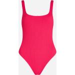 Dámske Designer Jednodielne plavky Karl Lagerfeld ružovej farby z tričkoviny vo veľkosti XS 