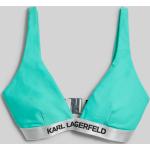 Dámsky Designer Vrchný diel plaviek Karl Lagerfeld zelenej farby vo veľkosti XS 