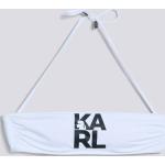 Dámsky Designer Vrchný diel plaviek Karl Lagerfeld bielej farby vo veľkosti XS 