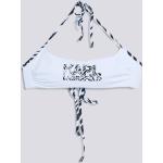 Dámsky Designer Vrchný diel plaviek Karl Lagerfeld bielej farby z mikrovlákna vo veľkosti XS bez kostíc 