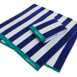 Osušky soft cotton tmavo modrej farby z tkaniny 90x180 