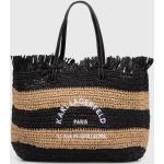 Dámske Designer Plážové tašky Karl Lagerfeld čiernej farby z polyuretánu 