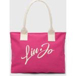 Dámske Plážové tašky Liu Jo ružovej farby z bavlny v zľave 