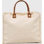 Dámske Plážové tašky Melissa Odabash béžovej farby z bavlny 