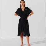 Dámske Designer Dlhé šaty Karl Lagerfeld čiernej farby s vyšívaným vzorom s dĺžkou: Maxi 
