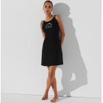 Dámske Designer Plážové šaty Karl Lagerfeld BIO čiernej farby vo veľkosti XS s okrúhlym výstrihom udržateľná móda 