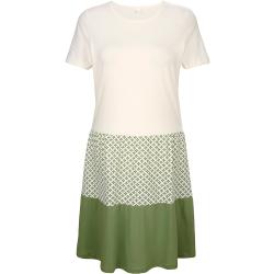 Plážové šaty s módnym mixom vzorov Blue Moon Zelená/Biela