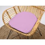 Sedáky na stoličku svetlo fialovej farby z bavlny 