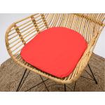 Sedáky na stoličku červenej farby z bavlny 