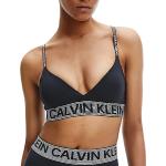 Dámske Designer Športové podprsenky Calvin Klein čiernej farby vo veľkosti XS v zľave 