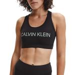 Dámske Designer Športové podprsenky Calvin Klein čiernej farby vo veľkosti XS so strednou podporou 