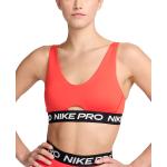 Dámske Plunge podprsenky Nike červenej farby vo veľkosti XS 