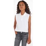 Dievčenské Detské tričká Calvin Klein Jeans bielej farby z bavlny 