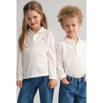 Dievčenské Detské tričká Gant Shield bielej farby z tričkoviny do 8 rokov s dlhými rukávmi 