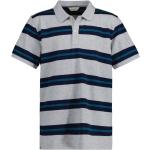 Chlapčenské Detské tričká s krátkym rukávom Gant Pique sivej farby s pruhovaným vzorom z tričkoviny do 10 rokov 