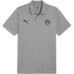 Letná móda Puma sivej farby s motívom Borussia Dortmund 