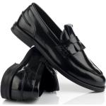 Dámske Poltopánky Gant čiernej farby v elegantnom štýle z hovädzej kože vo veľkosti 39 na jar 