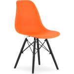 Stoličky oranžovej farby z bukového dreva 