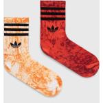 Pánske Ponožky adidas Originals oranžovej farby z bavlny 38 v zľave udržateľná móda 