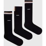 Pánske Designer Ponožky HUGO BOSS BOSS čiernej farby z bavlny 42 v zľave 