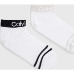 Dámske Designer Ponožky Calvin Klein bielej farby z polyesteru Onesize 
