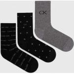 Pánske Designer Ponožky Calvin Klein čiernej farby z bavlny Onesize 