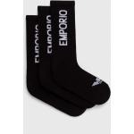 Pánske Ponožky Emporio Armani čiernej farby z bavlny Onesize 
