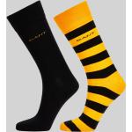 Pánske Ponožky Gant Solid žltej farby s pruhovaným vzorom z bavlny vo veľkosti S 