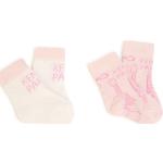 Dievčenské Designer Detské ponožky KENZO Kids ružovej farby z bavlny v zľave 