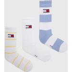 Pánske Ponožky Tommy Hilfiger TOMMY JEANS bielej farby z bavlny 38 