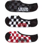 Ponožky Vans Classic Super No Show red-white check