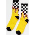 Ponožky Vans Flame Check Crew (black/white/check flame)